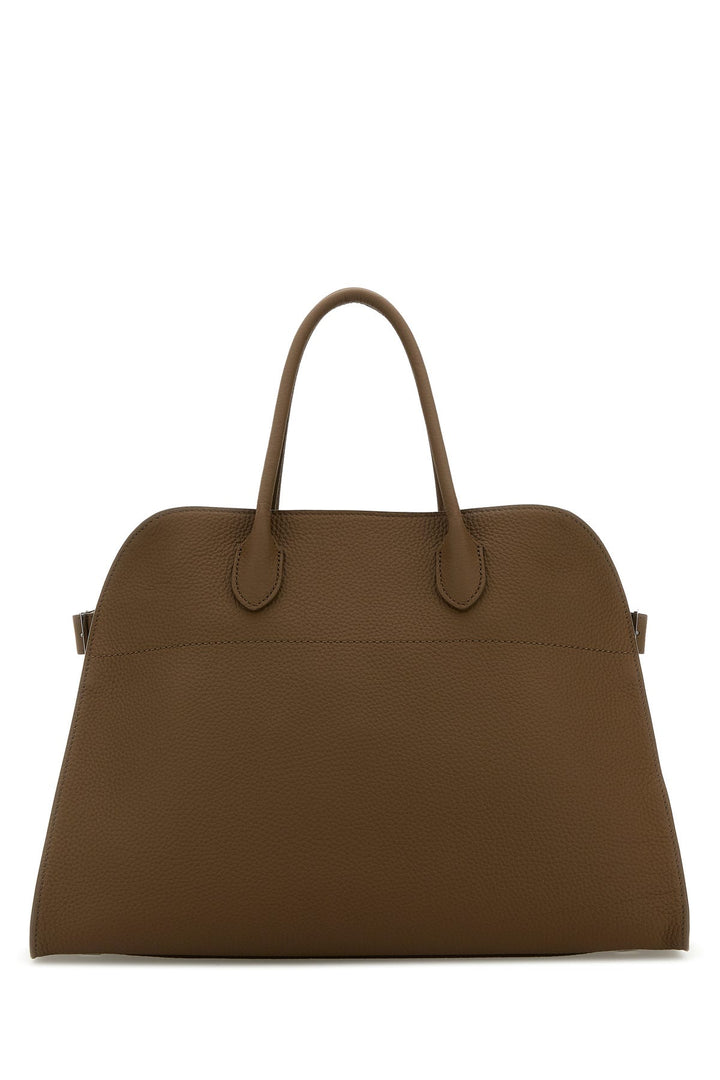 Chocolate leather Margaux handbag