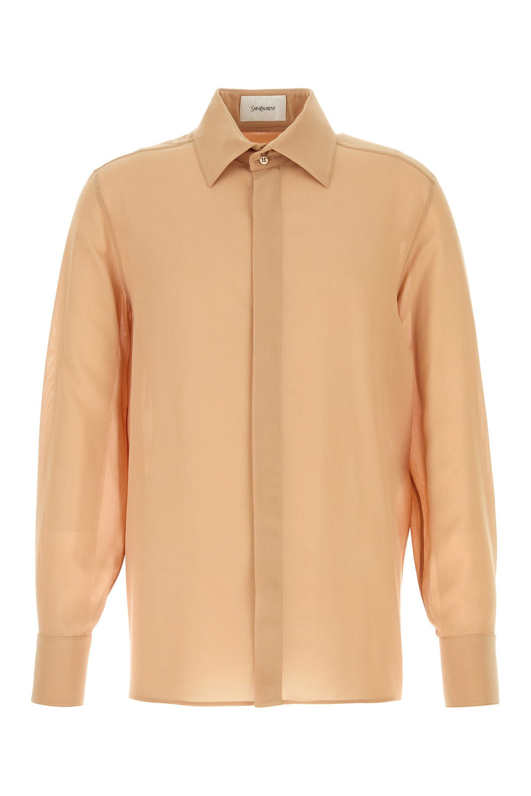 Peach crepe shirt