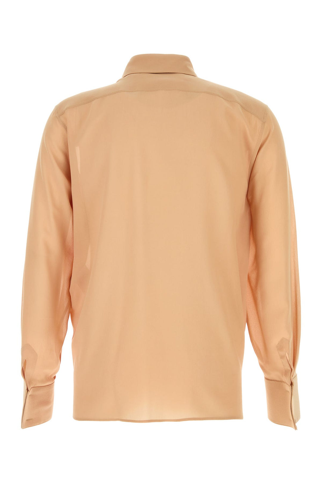 Peach crepe shirt