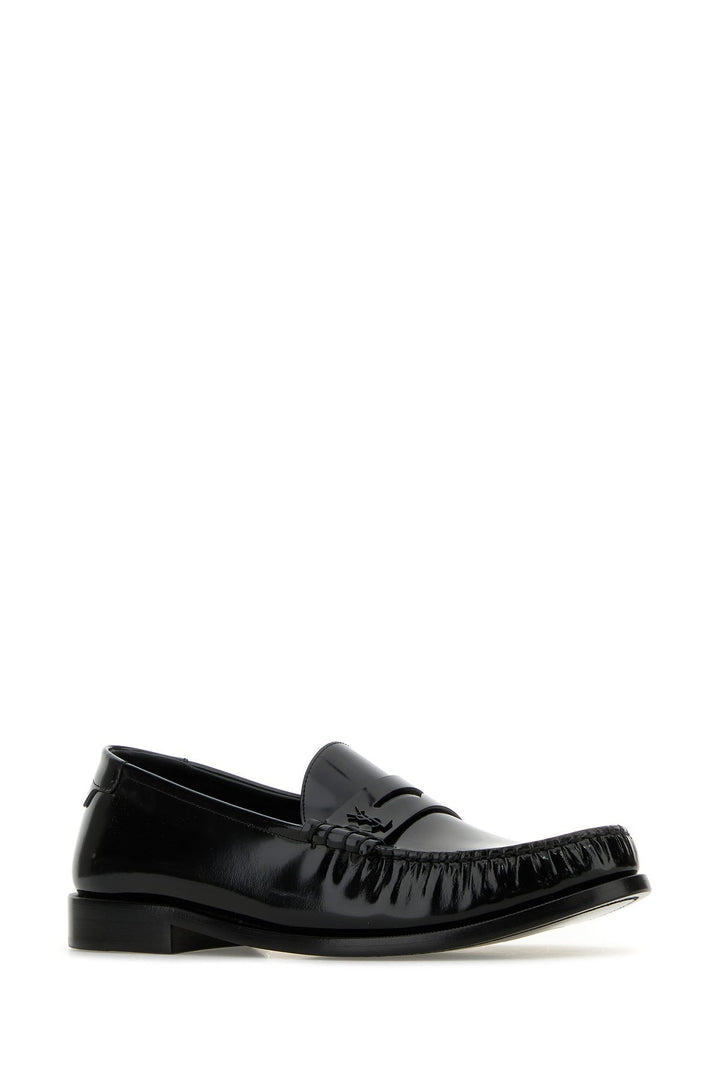 Black leather Le Loafer loafers