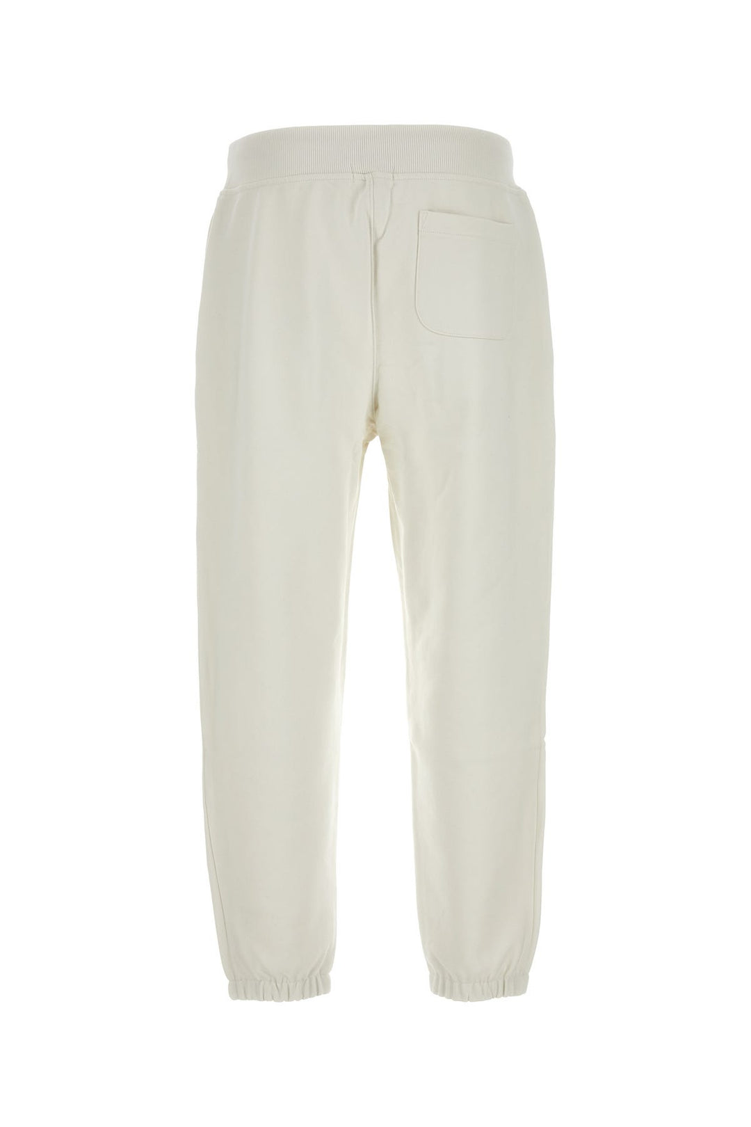 Ivory cotton blend joggers