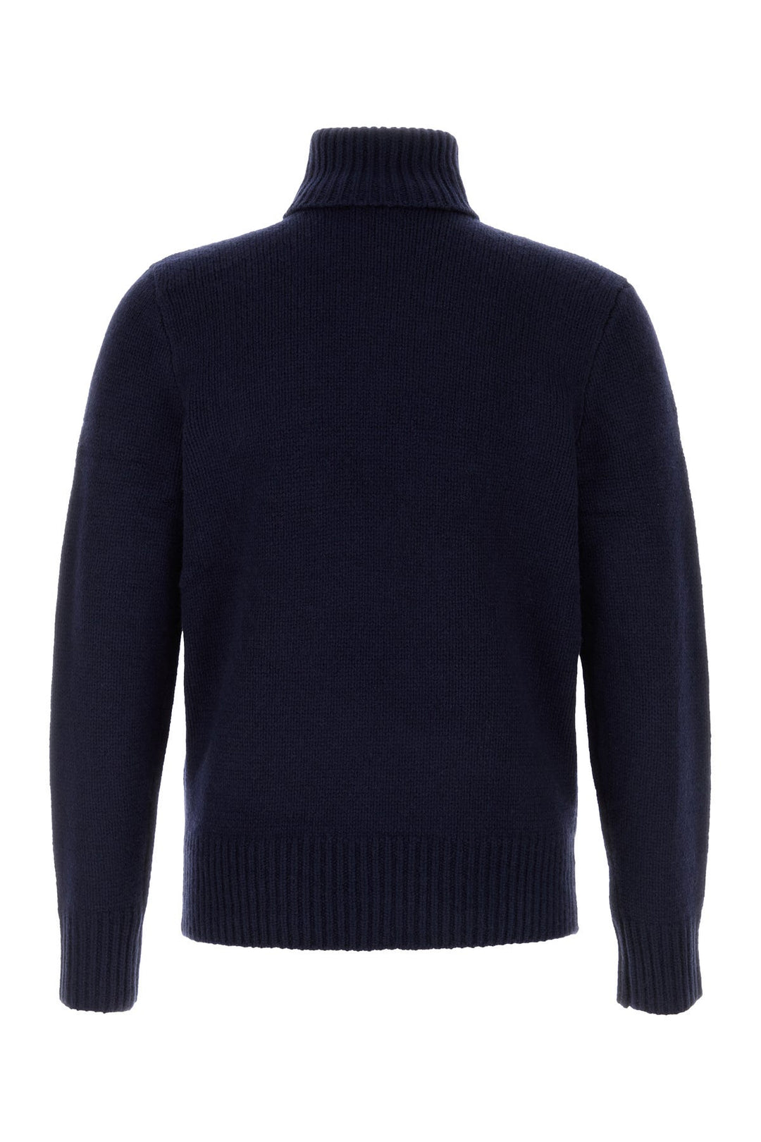 Navy blue wool blend sweater