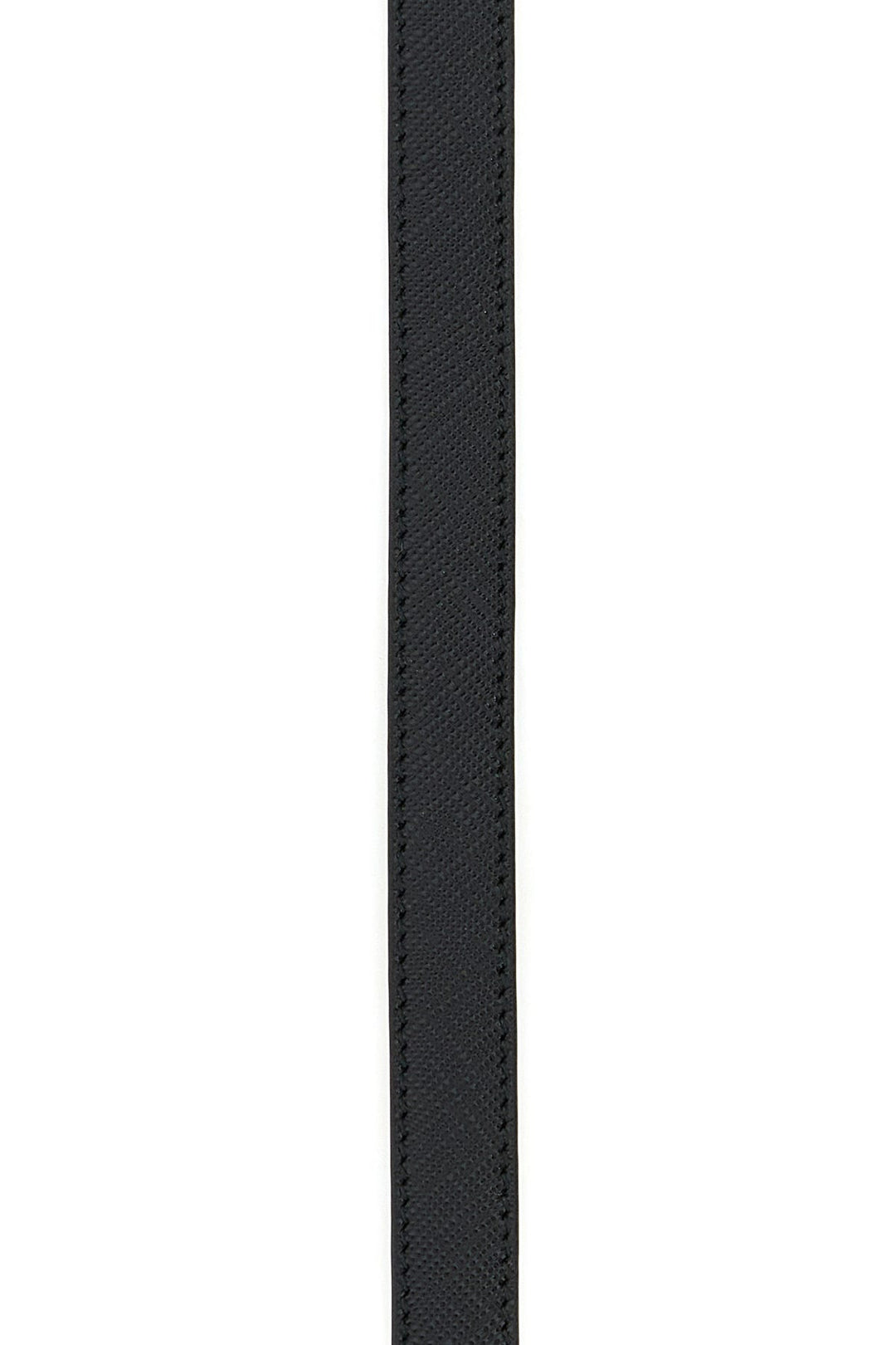 Black leather belt