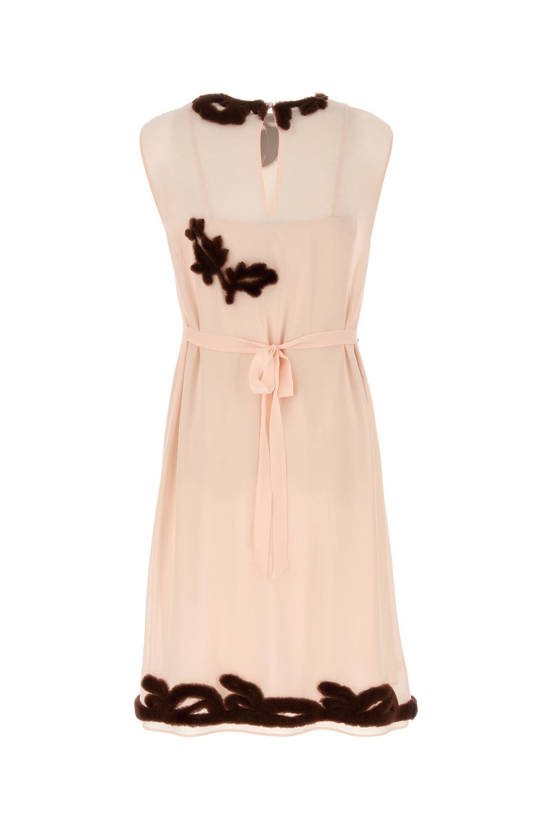 Ivory georgette dress