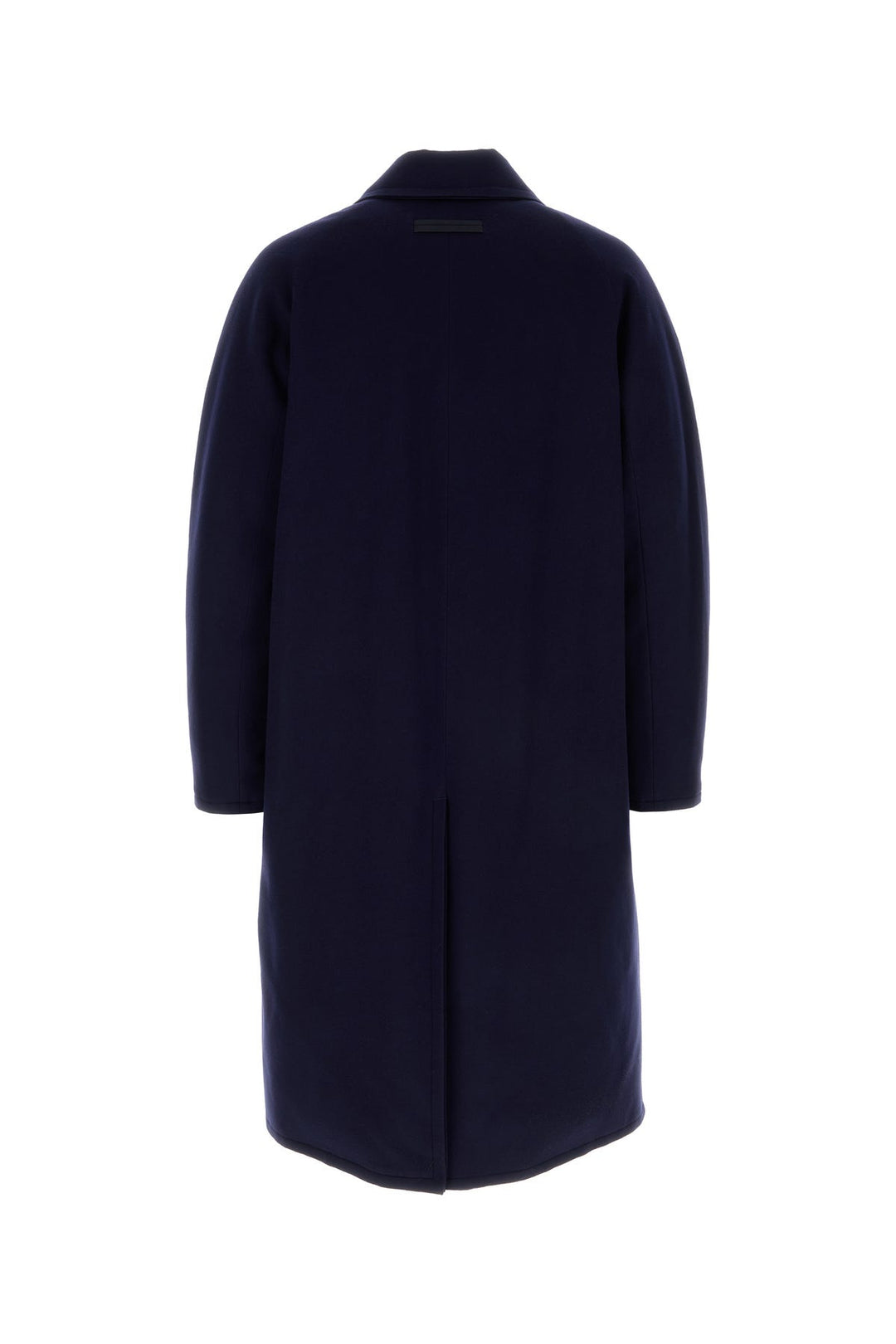 Navy blue wool coat