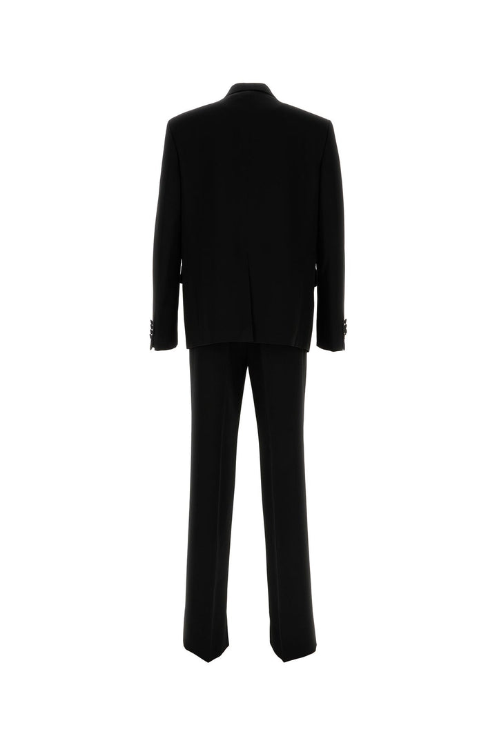 Black wool suit