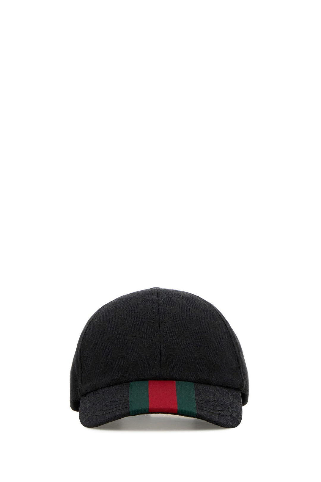 Black GG Supreme fabric baseball cap