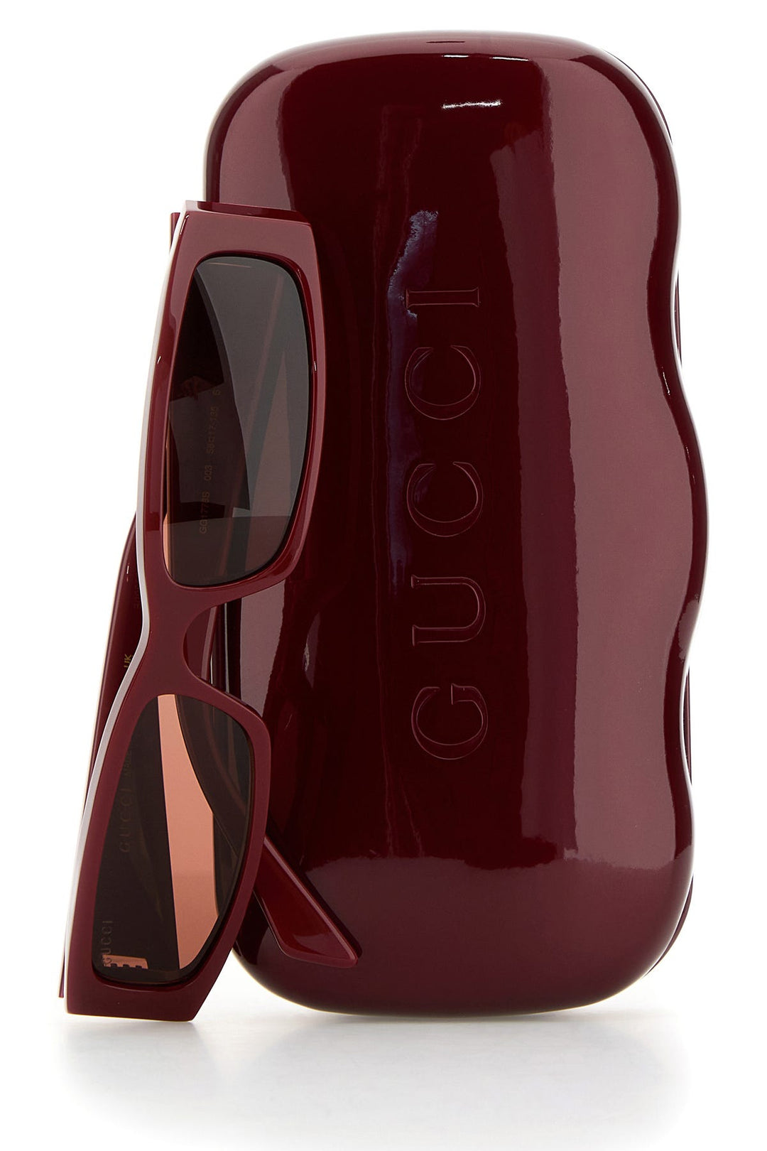 Burgundy acetate sunglasses