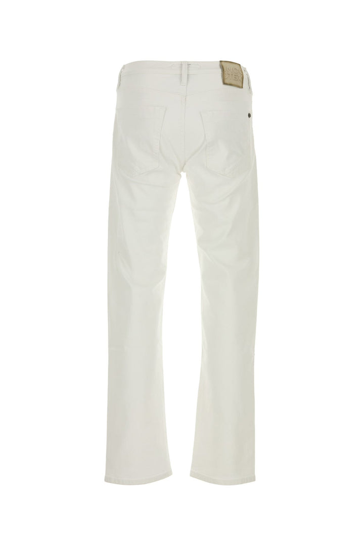 White stretch denim jeans