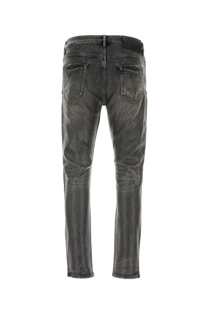 Black stretch denim P001 jeans