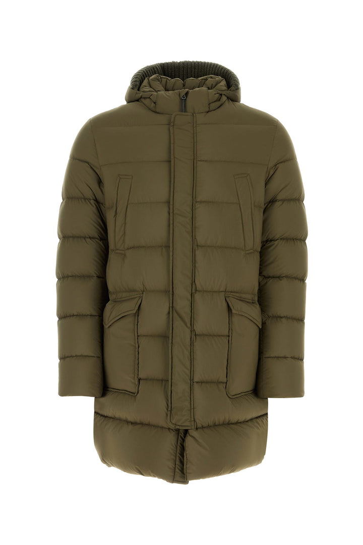 Army green nylon padded jacket