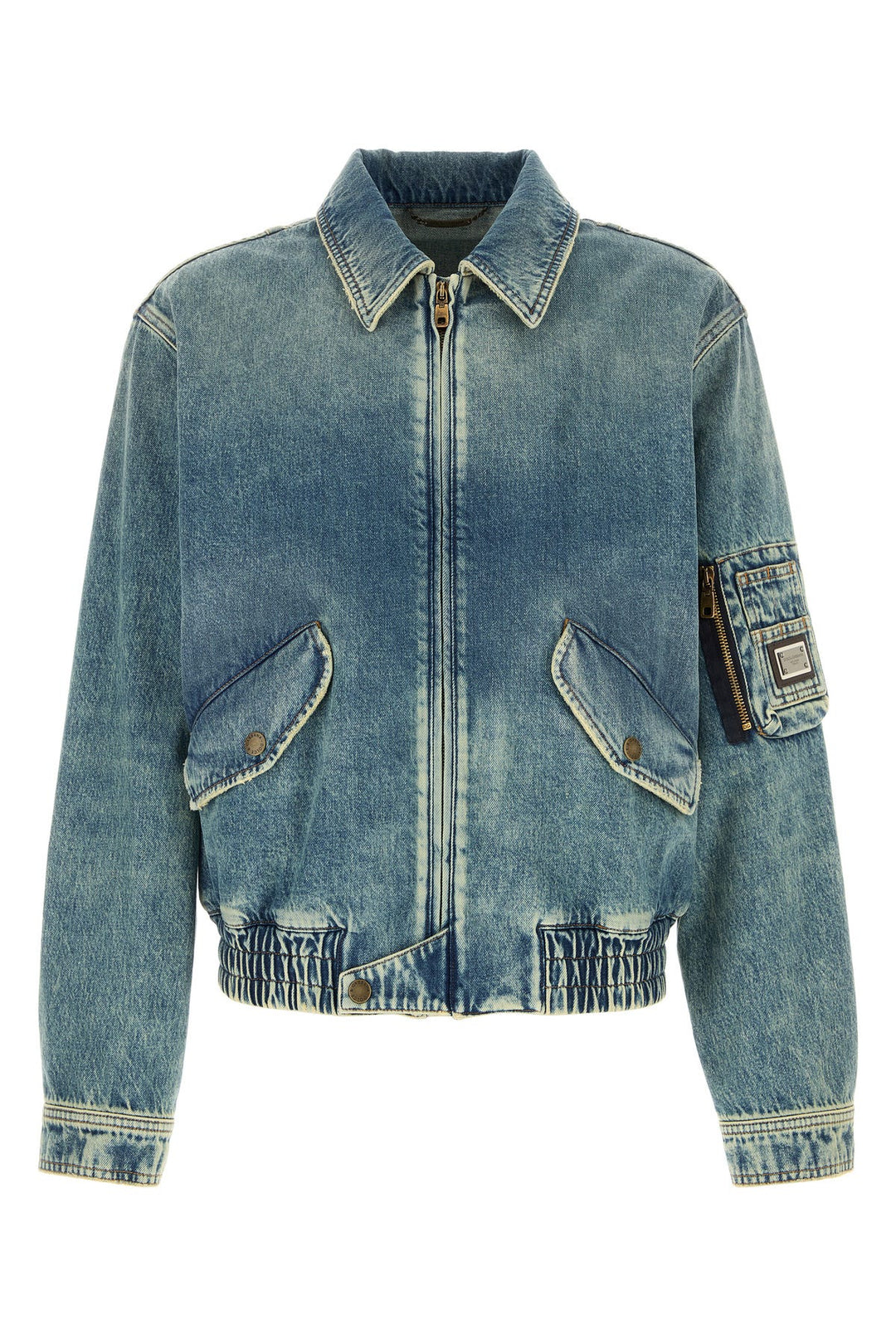 Denim bomber jacket