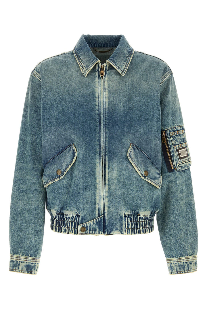 Denim bomber jacket