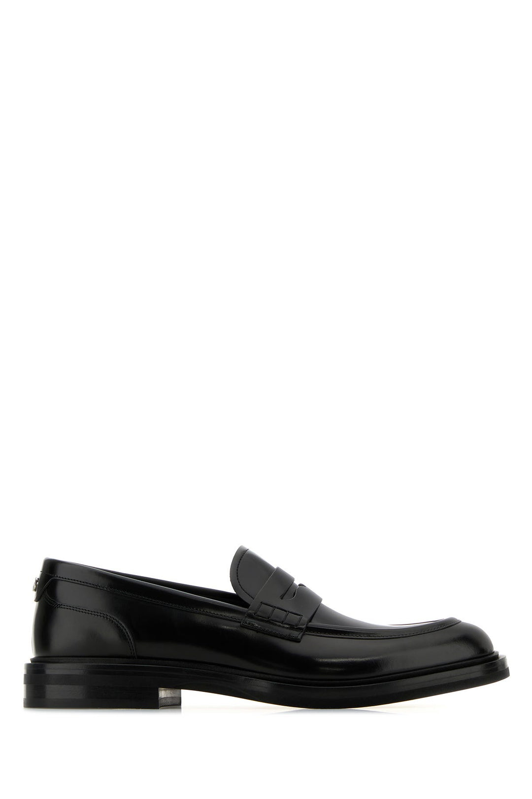 Black leather Altavilla loafers