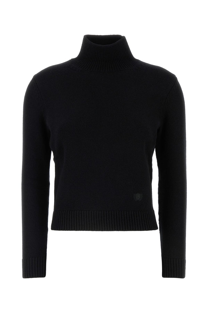 Black wool blend sweater