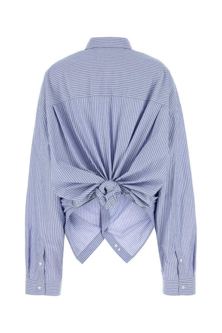 Embroidered poplin shirt