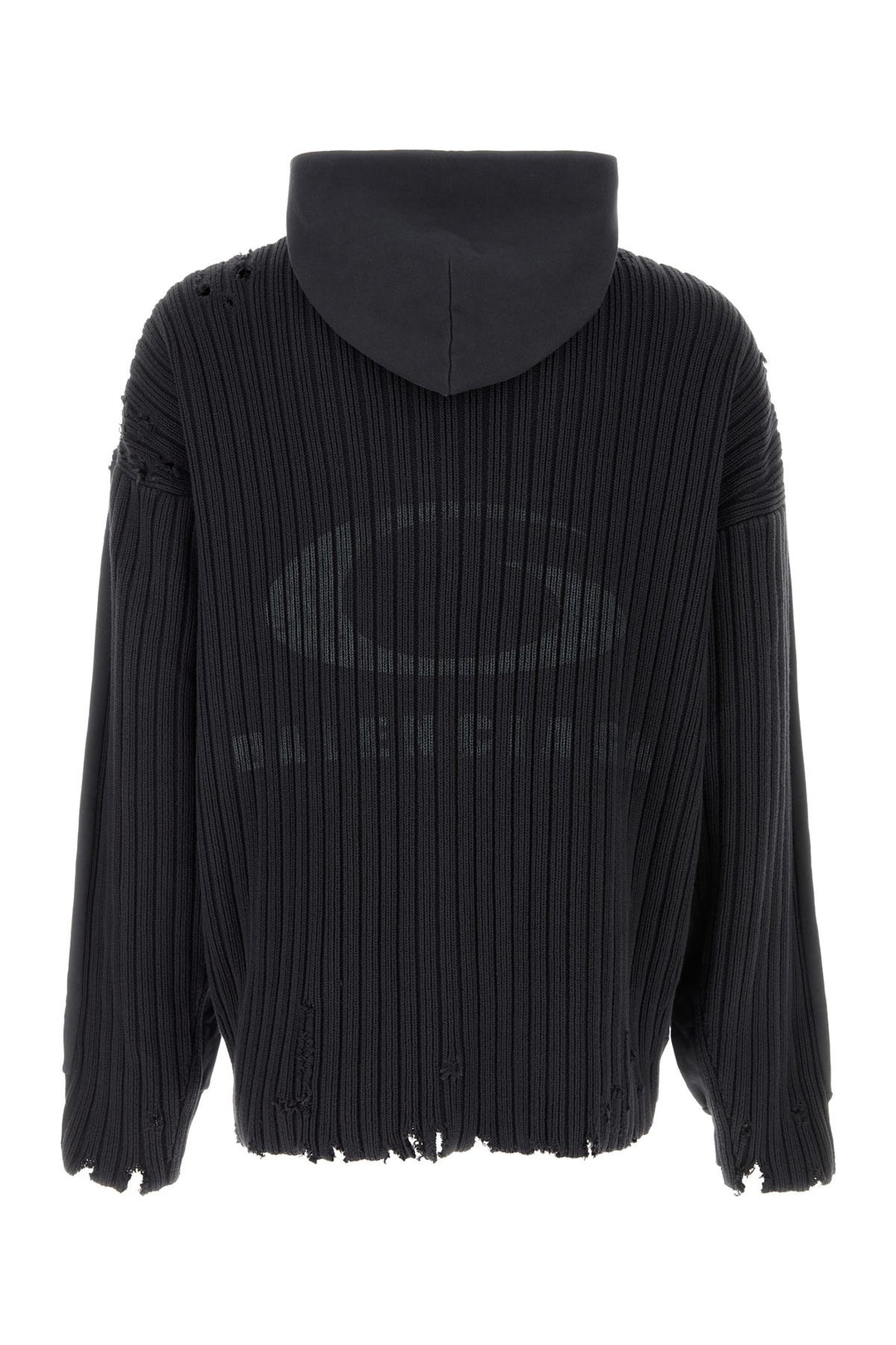 Charcoal cotton oversize sweatshirt