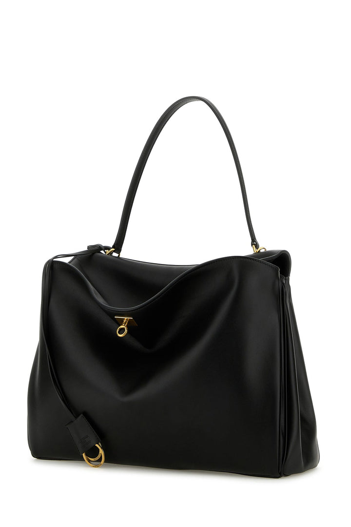 Black leather large Rodeo handbag