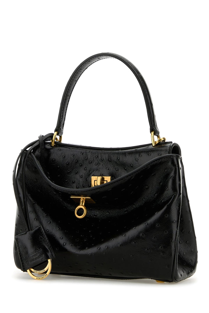 Black leather mini Rodeo handbag