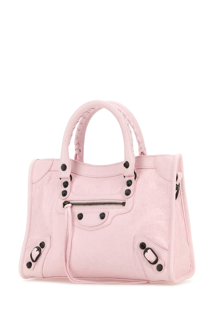 Light pink leather small Le City handbag