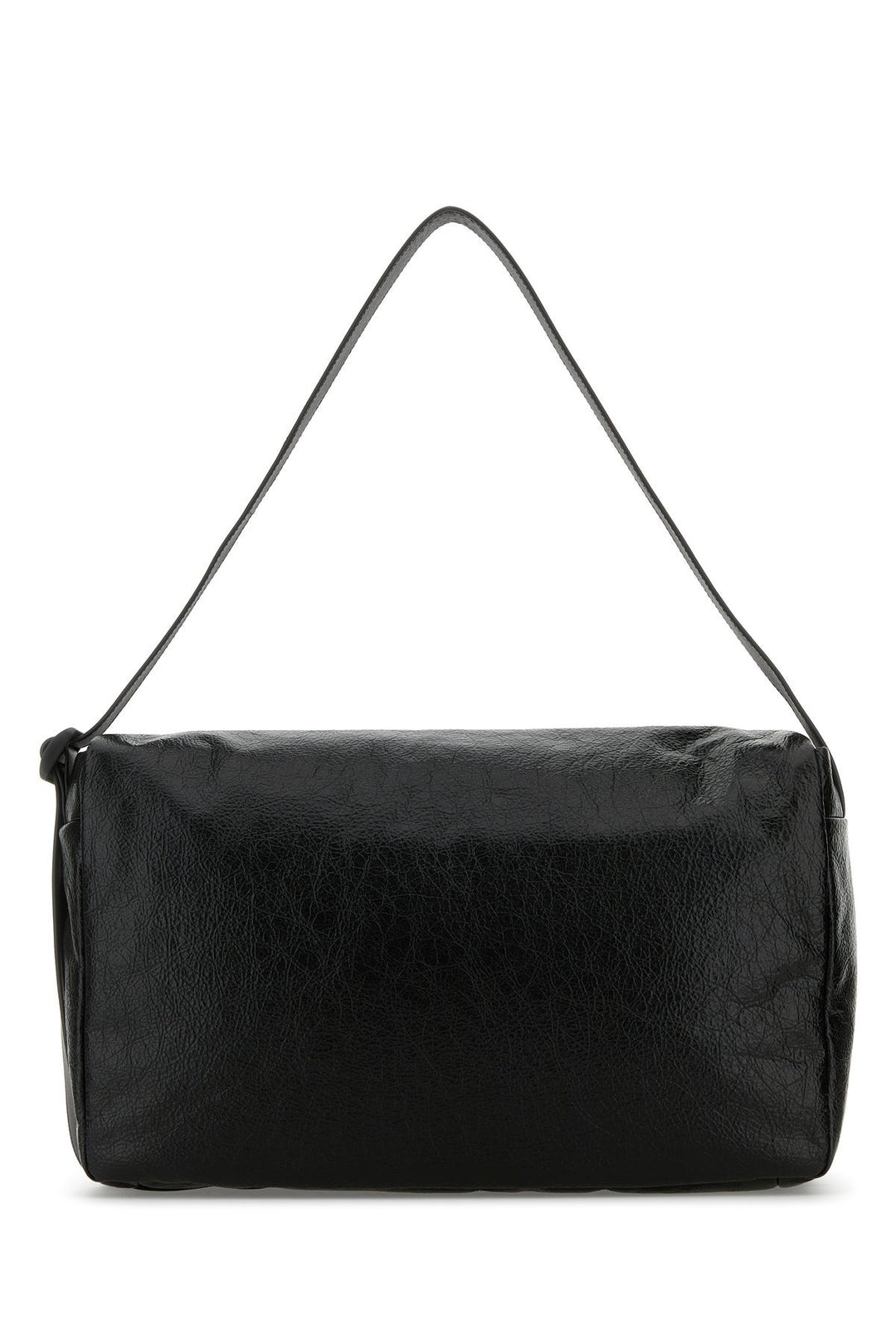 Black leather medium Monaco crossbody bag