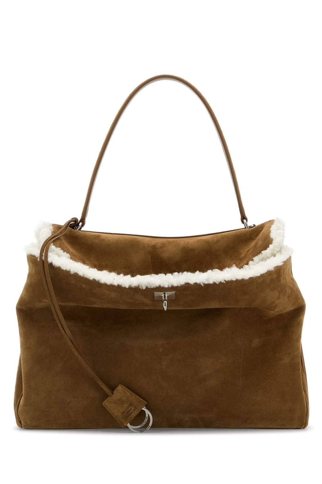 Biscuit suede large Rodeo handbag