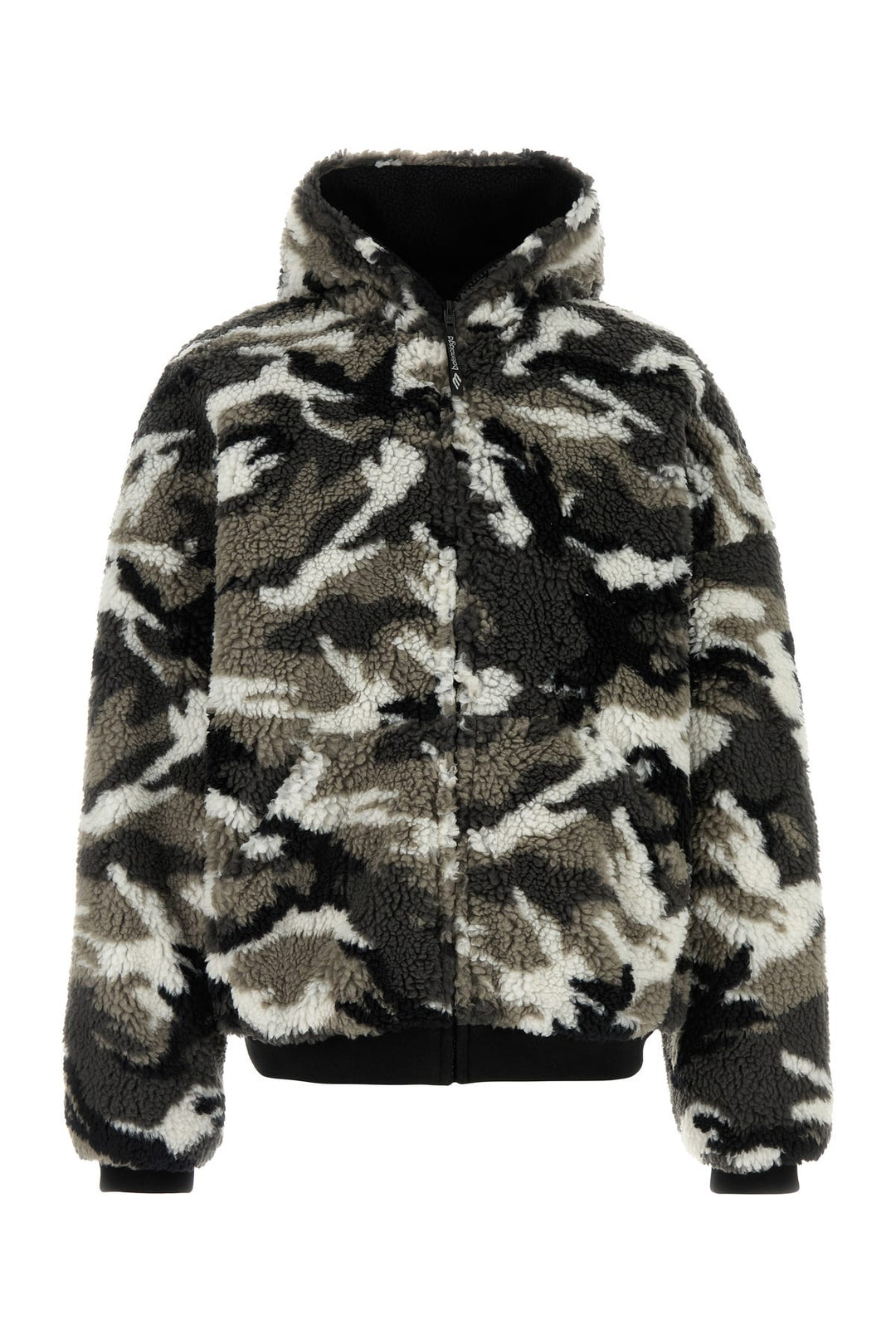 Printed teddy jacket