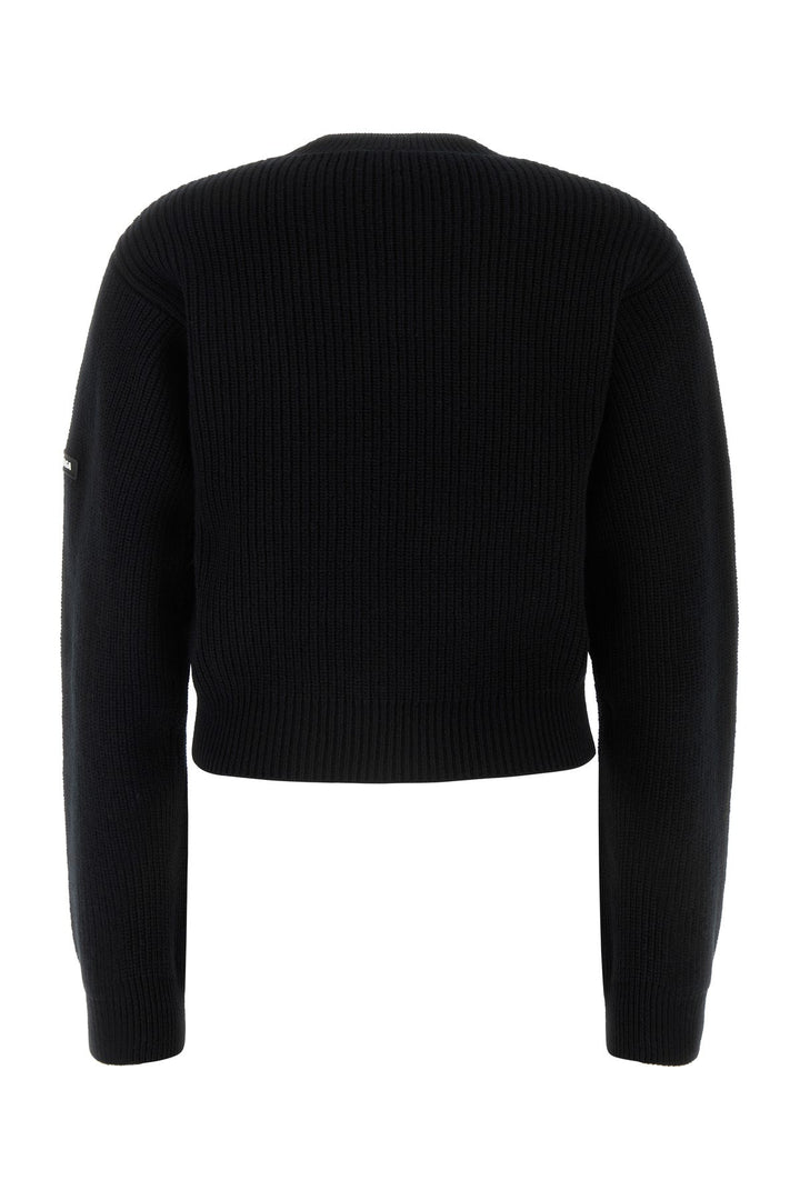 Black wool sweater