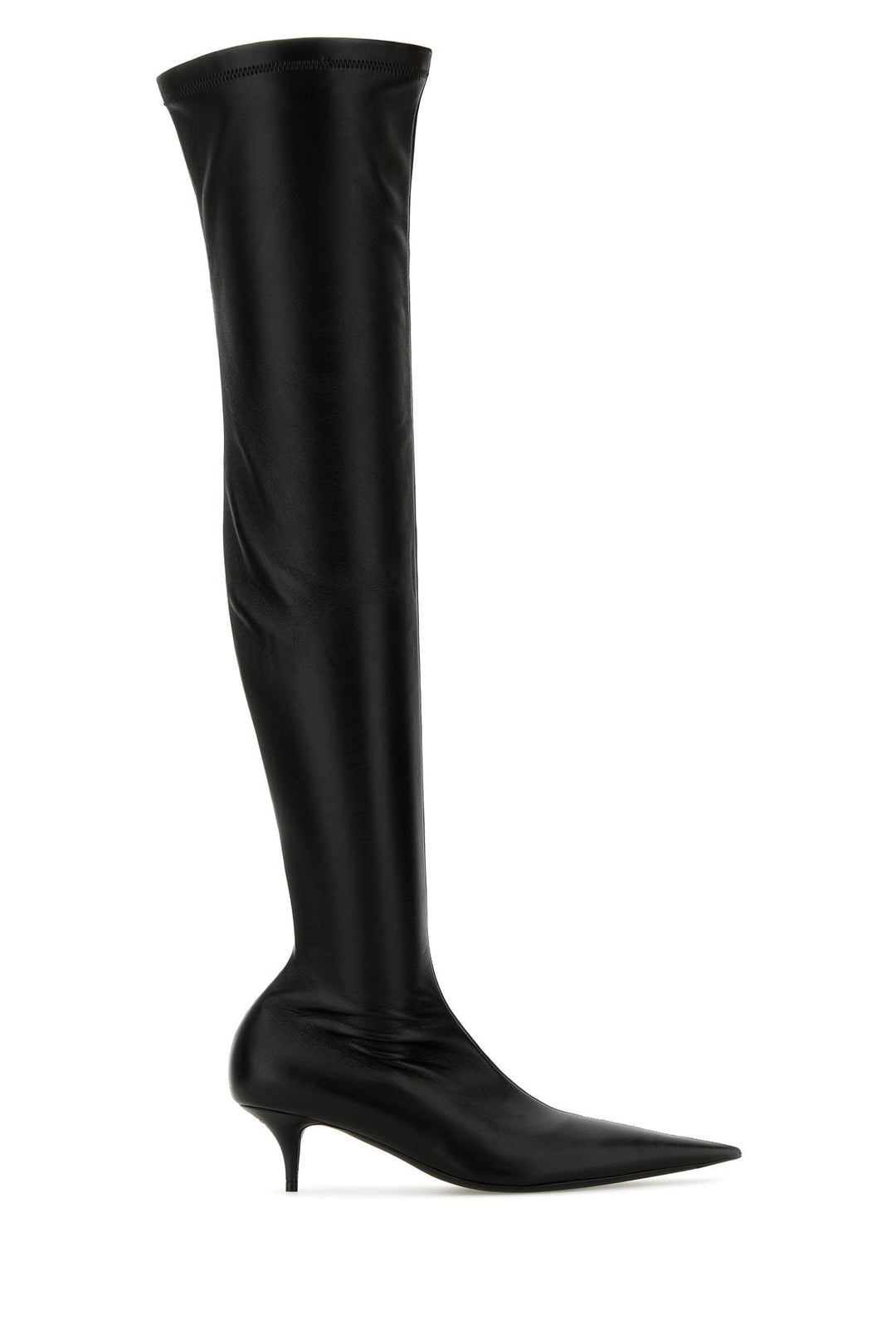 Black nappa leather Avenue boots