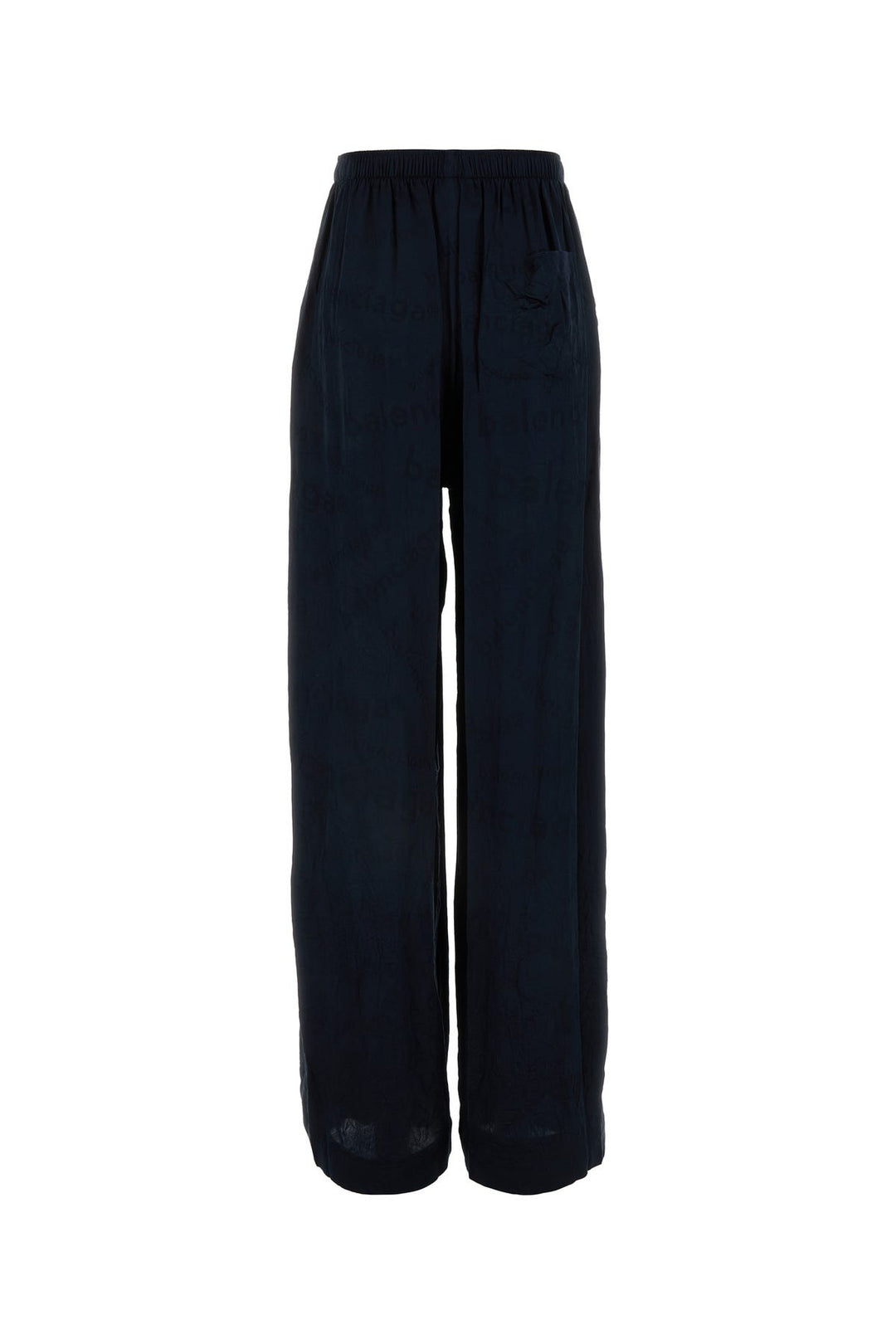 Midnight blue silk pyjama pant