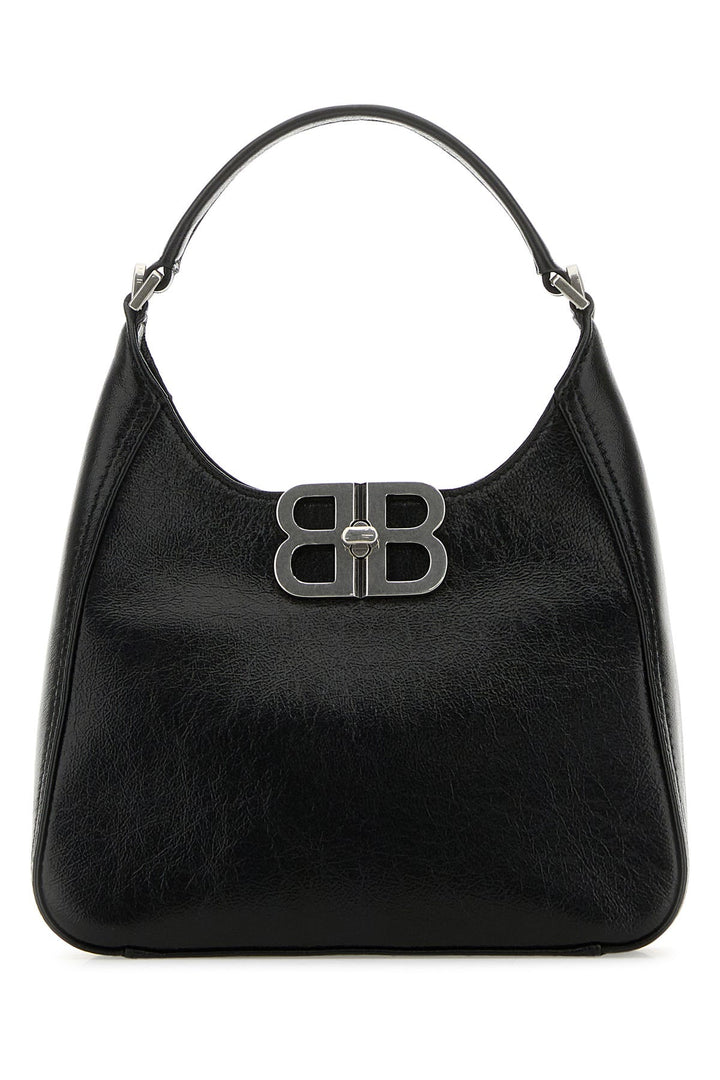 Black leather BB Soft handbag