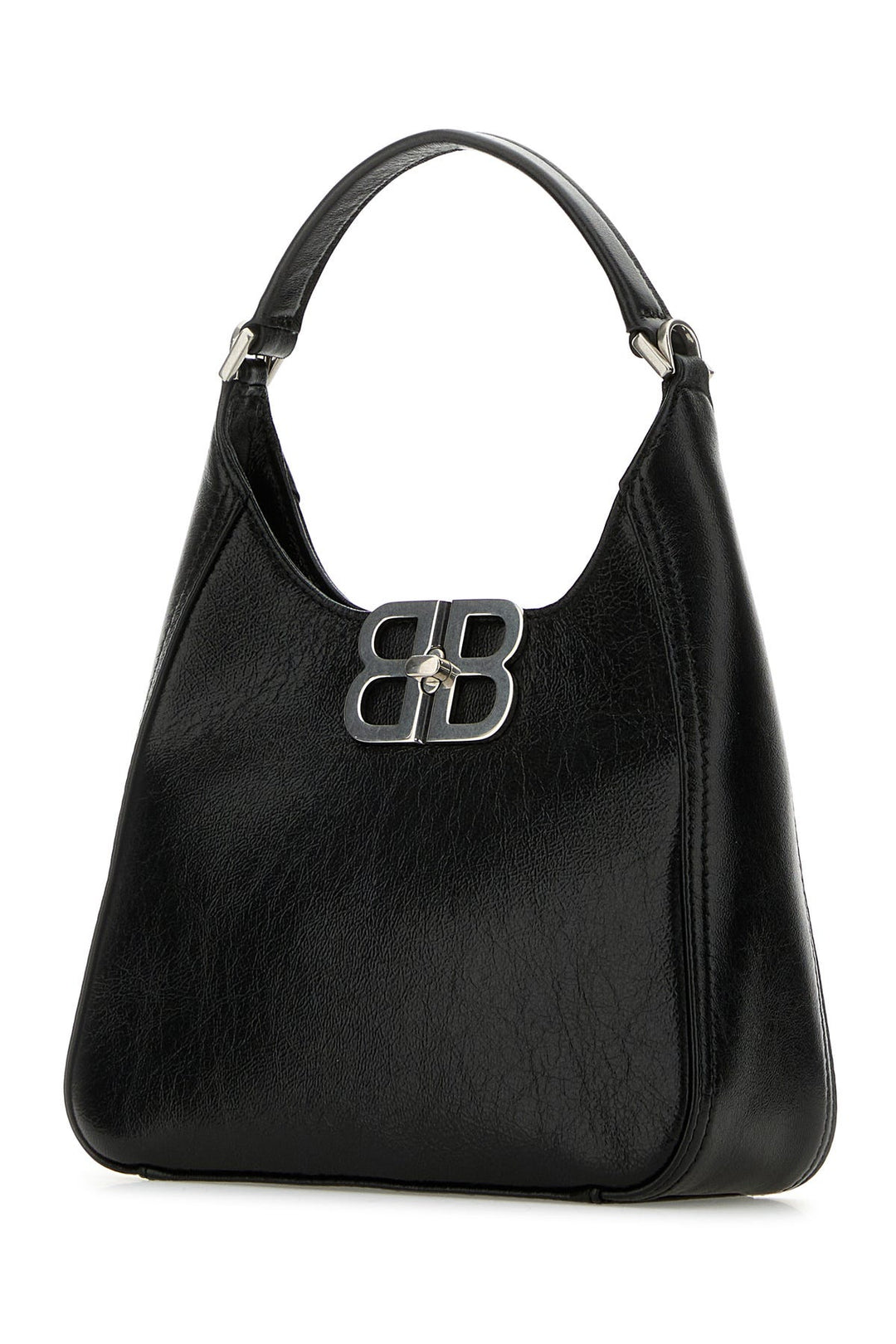 Black leather BB Soft handbag