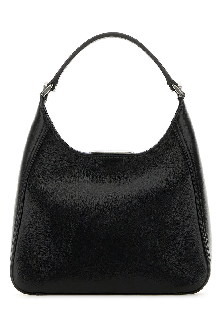 Black leather BB Soft handbag