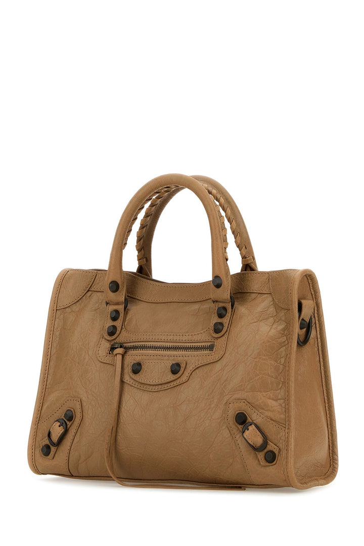 Camel leather small Le City handbag