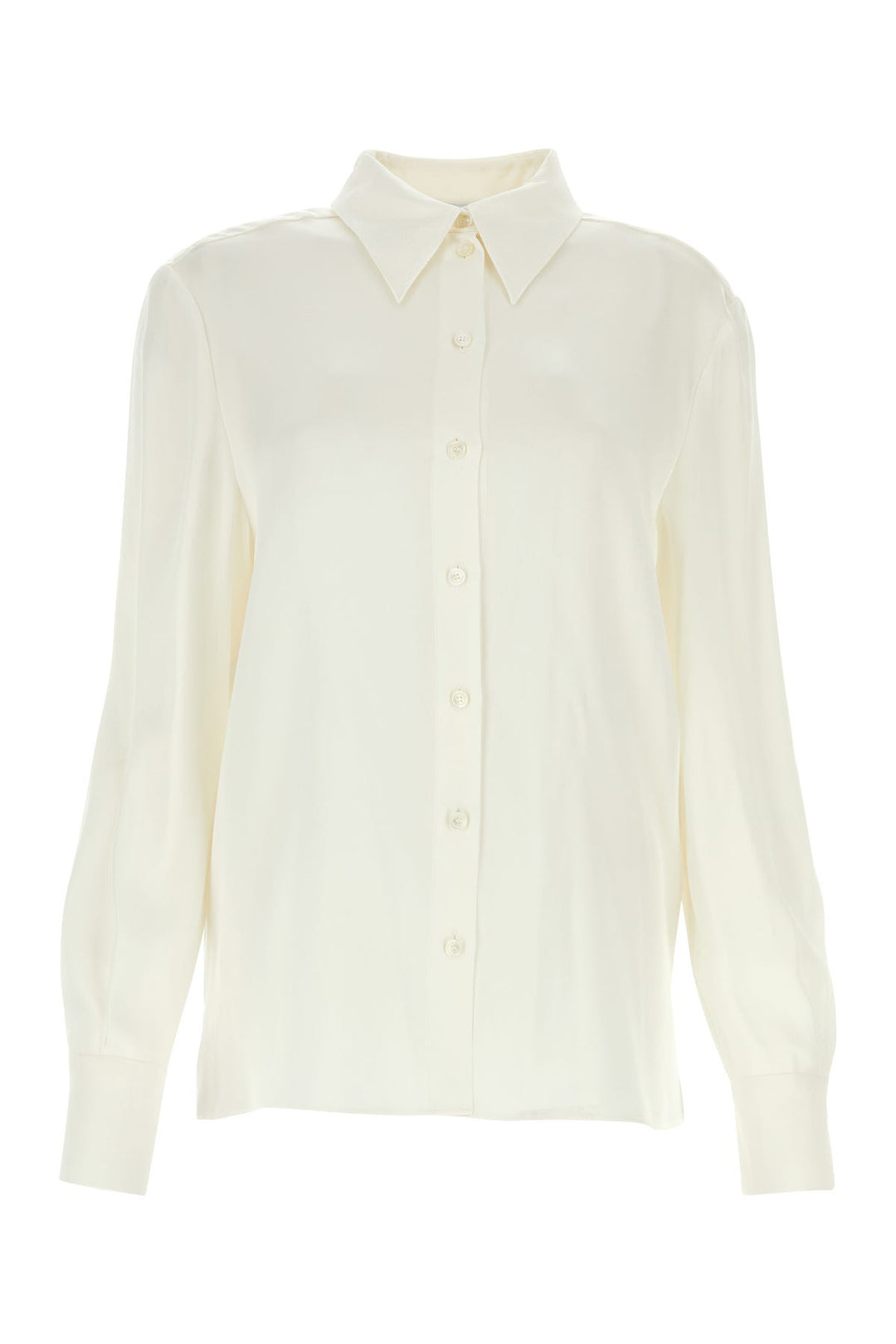 White satin shirt