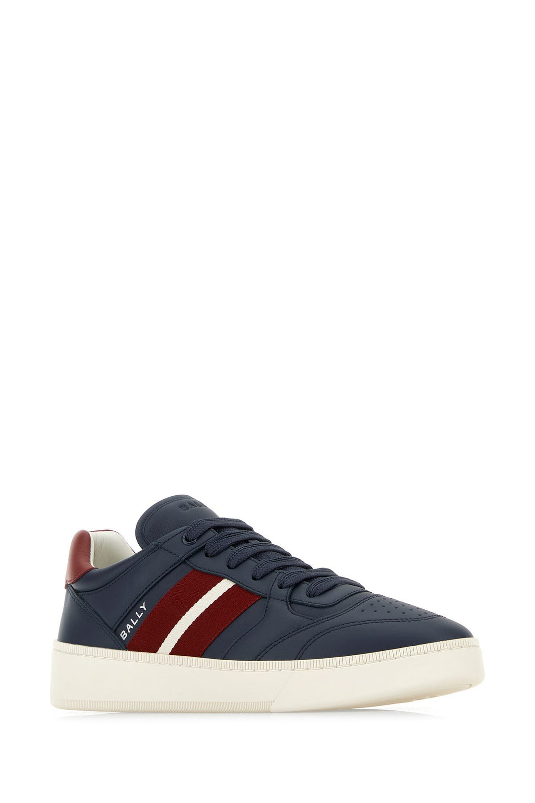 Navy blue leather Rebby sneakers