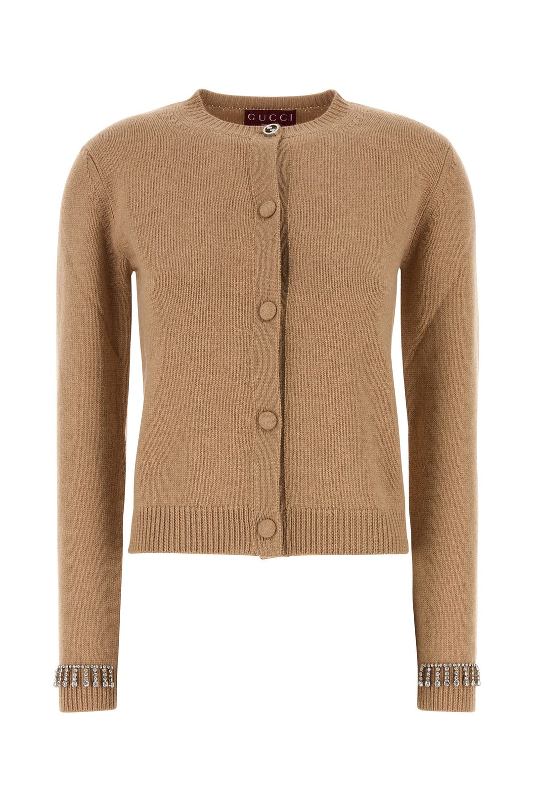 Camel wool blend cardigan