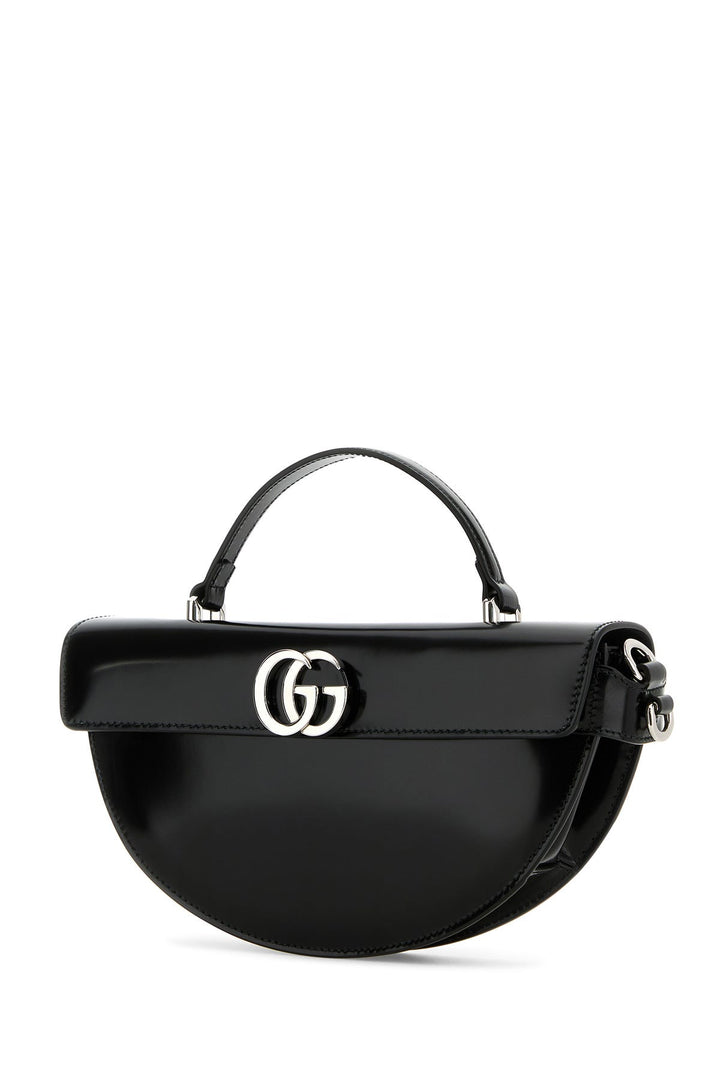 Black leather small handbag