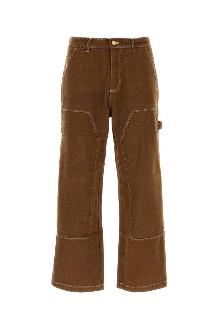 Brown denim jeans