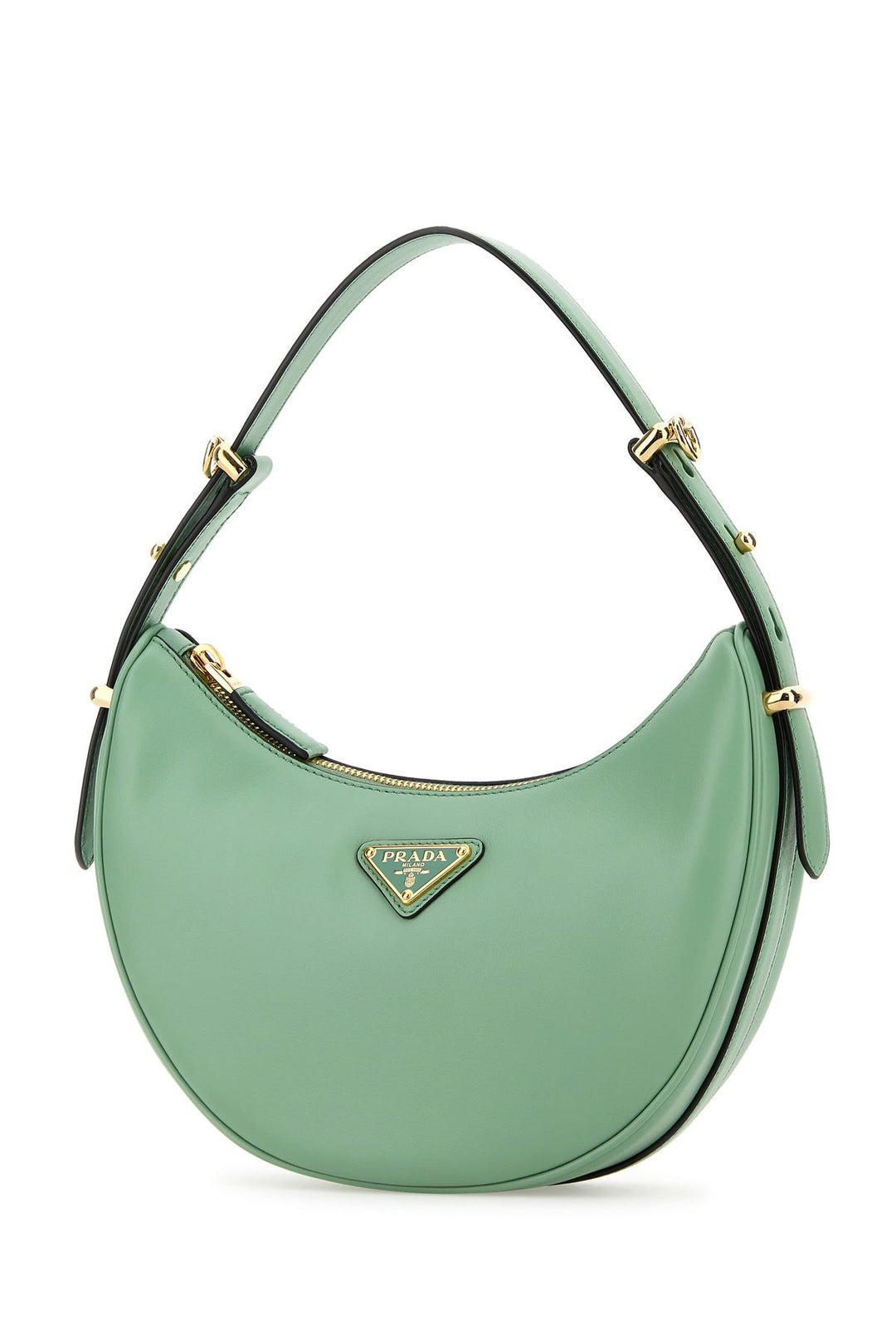 Sea green leather ArquÃ¨ handbag