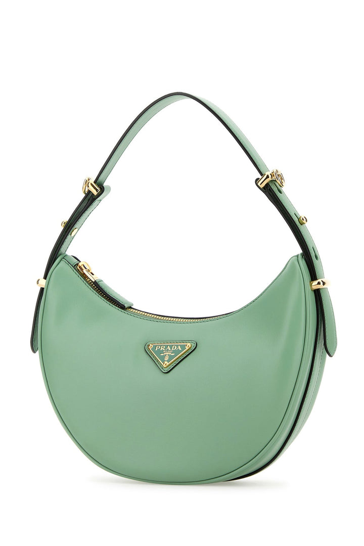 Sea green leather ArquÃ¨ handbag