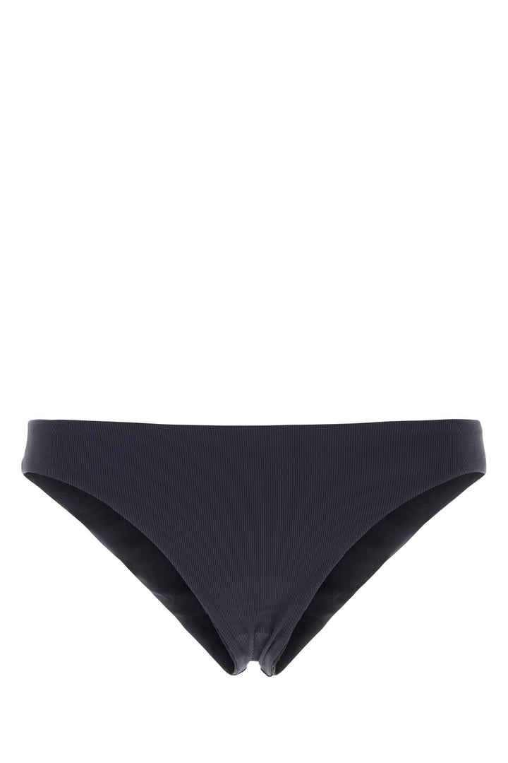 Navy blue stretch nylon bikini bottom