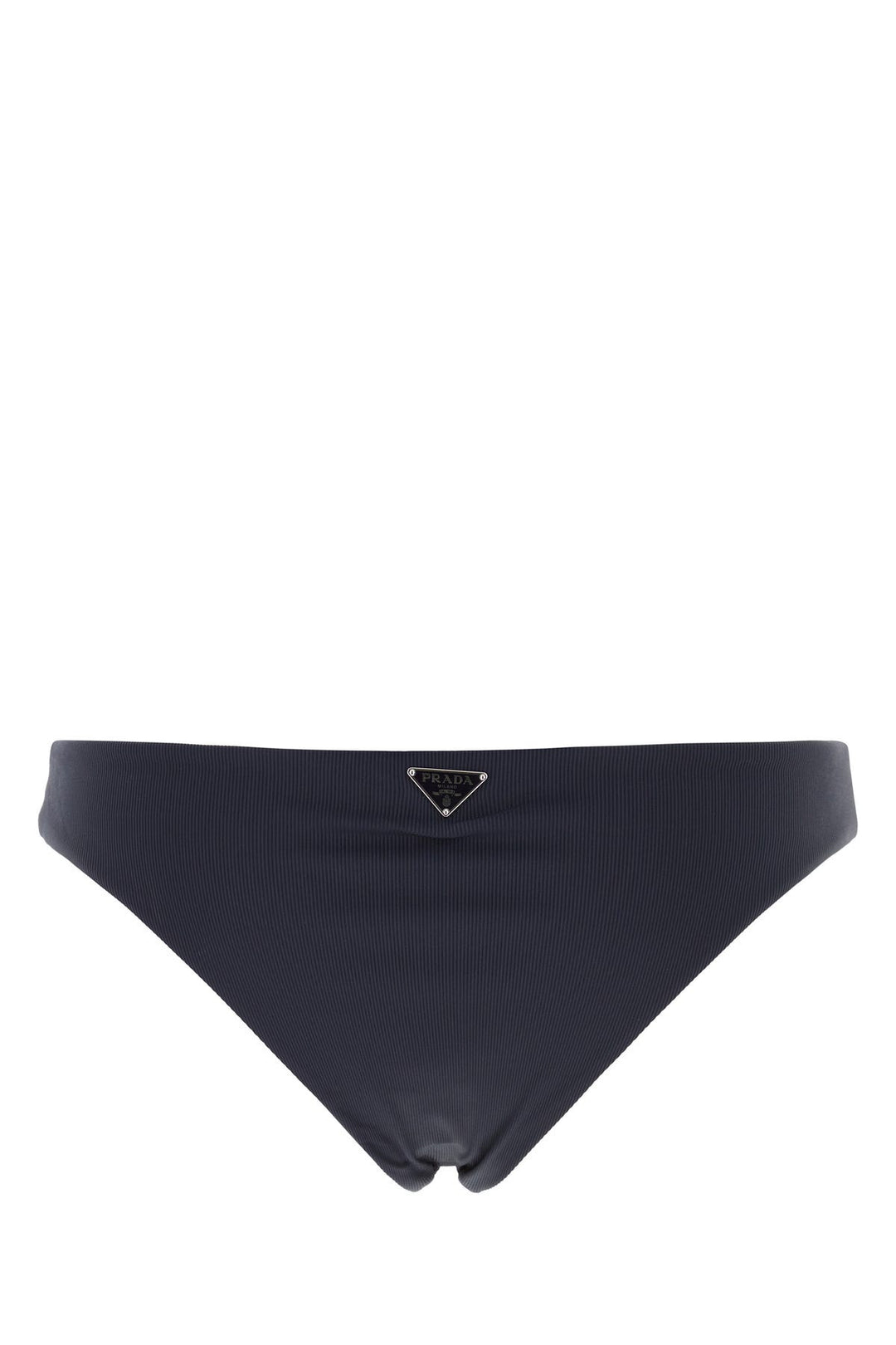 Navy blue stretch nylon bikini bottom