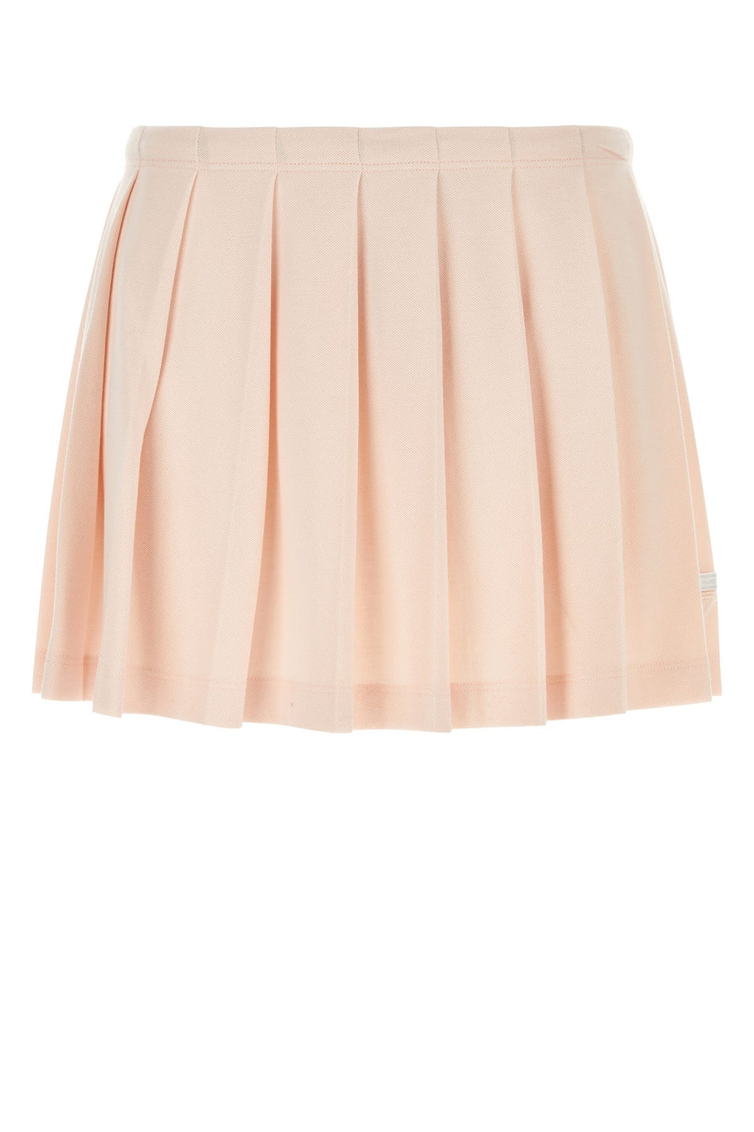 Pastel pink piquet mini skirt