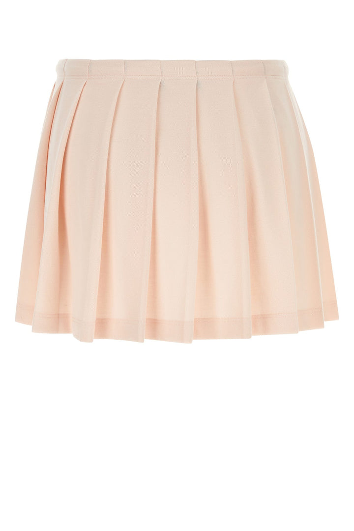 Pastel pink piquet mini skirt