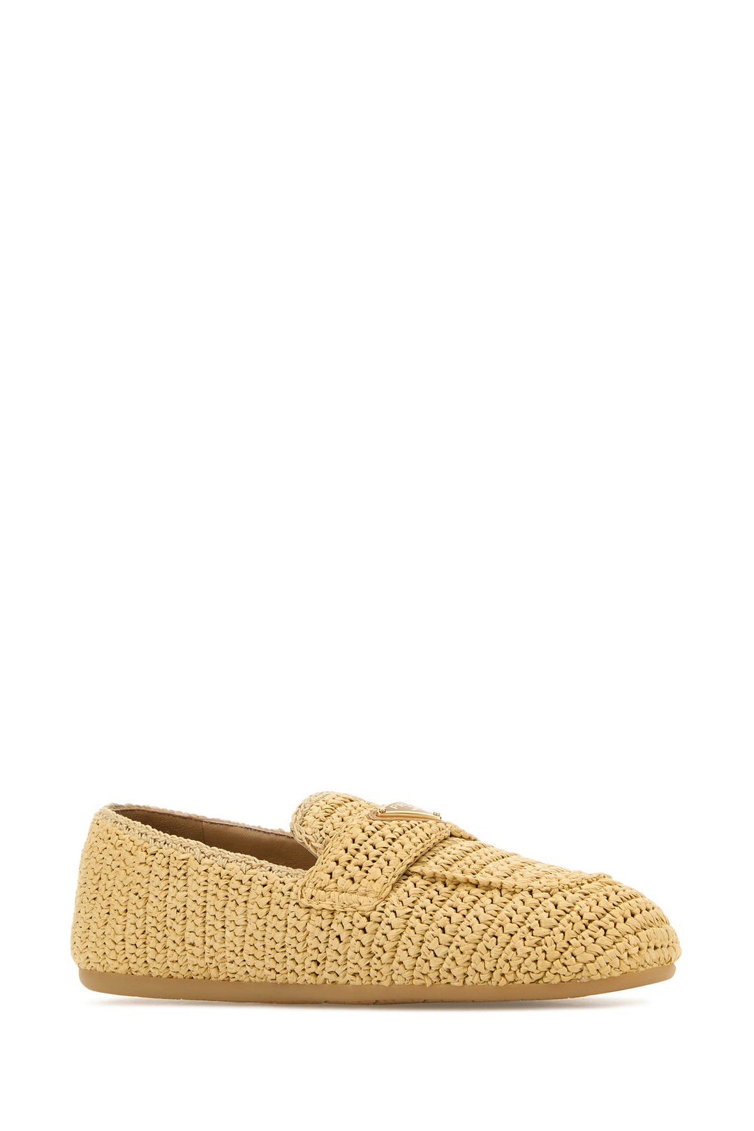 Raffia loafers