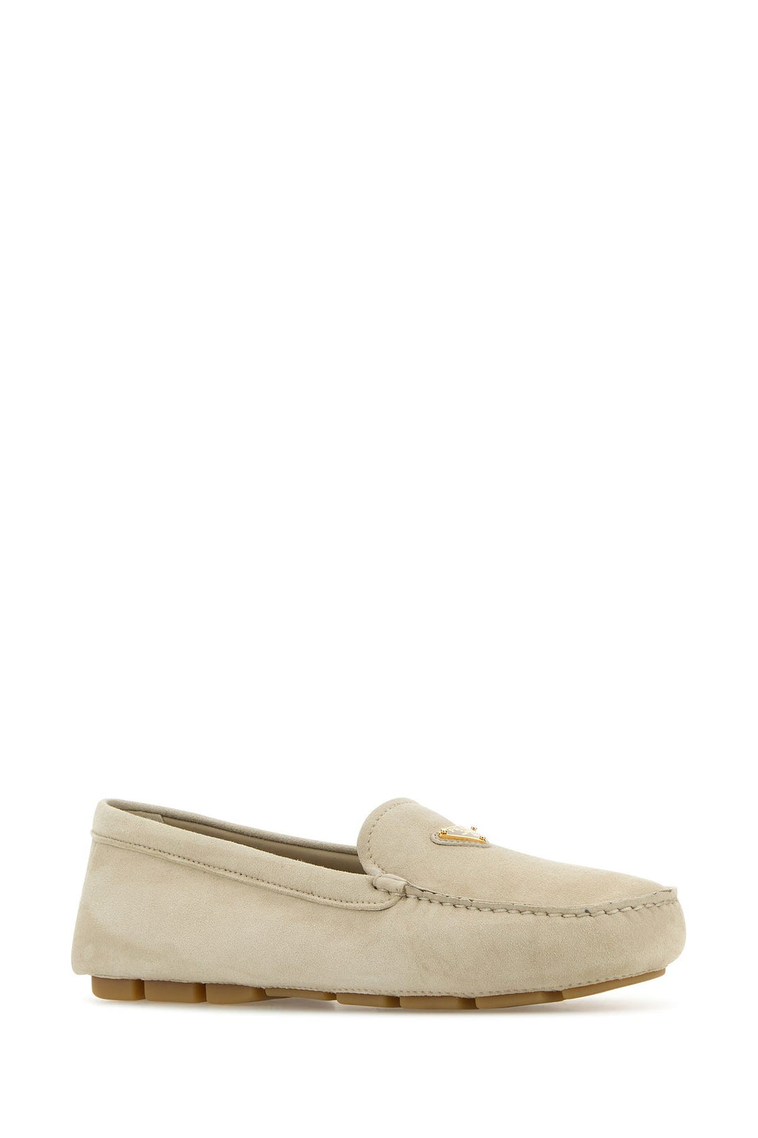 Sand suede loafers