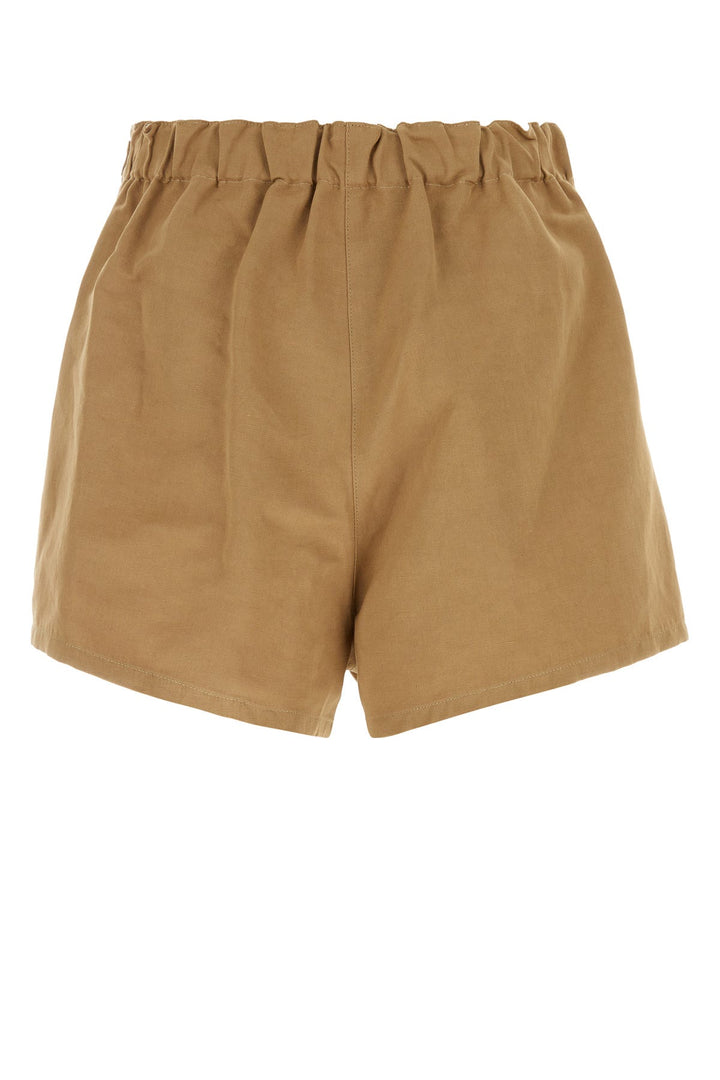 Biscuit cotton blend shorts