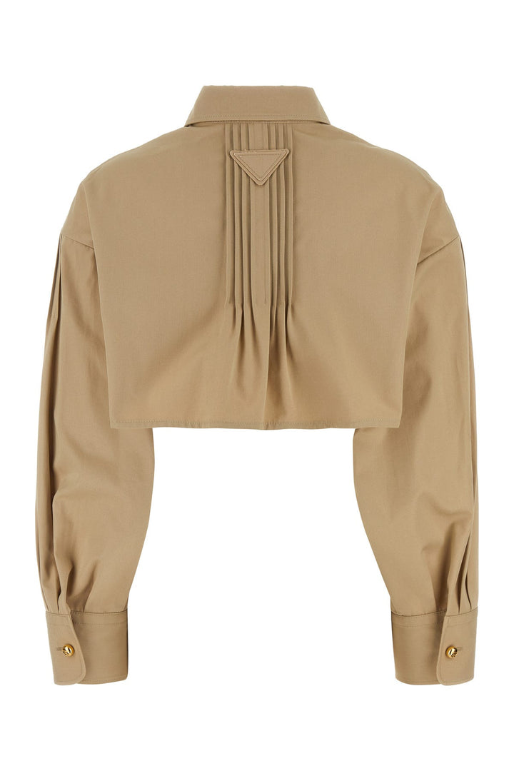 Beige poplin shirt