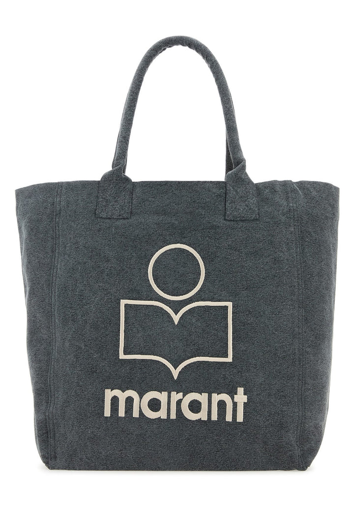 Melange dark grey cotton Yenky shopping bag